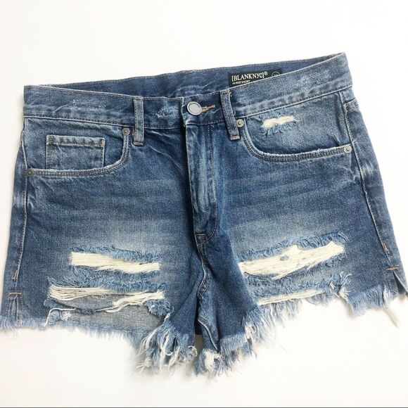 Blank NYC Denim Hi Rise Short Sz 27 - Picture 1 of 5